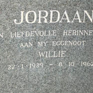 JORDAAN Willie 1929-1967