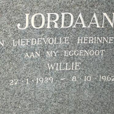 JORDAAN Willie 1929-1967