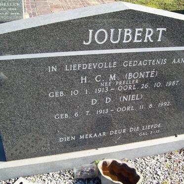 JOUBERT D.D. 1913-1992 &amp; H.C.M. PRELLER 1913-1987