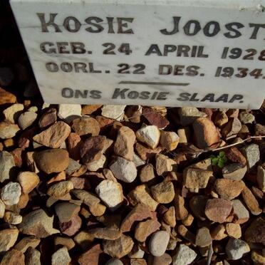 JOOSTE Kosie 1928-1934