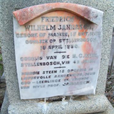 JANNASCH Friedrich Wilhelm 1853-1930