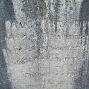 KUYS Frank Emil -1886