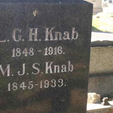 KNAB J.G.H. 1848-1916 :: KNAB M.J.S. 1845-1933
