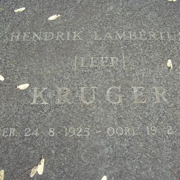 KRUGER Hendrik Lambertus 1925-1978