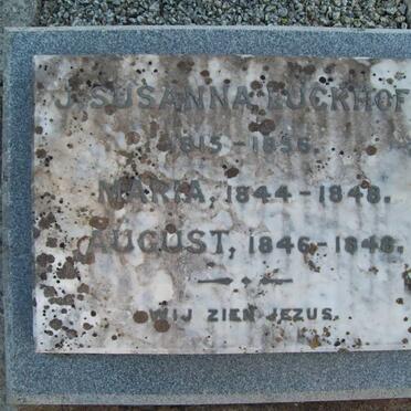 LUCKHOFF J. Susanna 1815-1856 :: LUCKHOFF Maria 1844-1848 :: LUCKHOFF August 1846-1848
