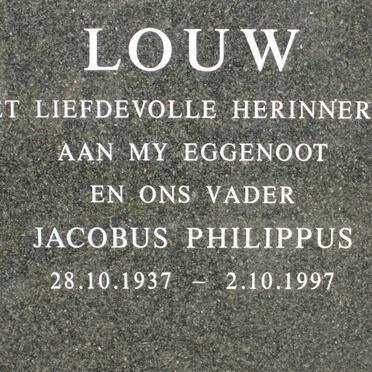 LOUW Jacobus Philippus 1937-1997