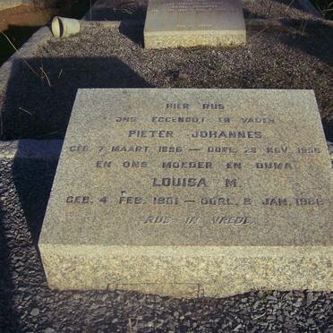 LOUW Pieter Johannes 1896-1956 &amp; Louisa M. 1901-1981