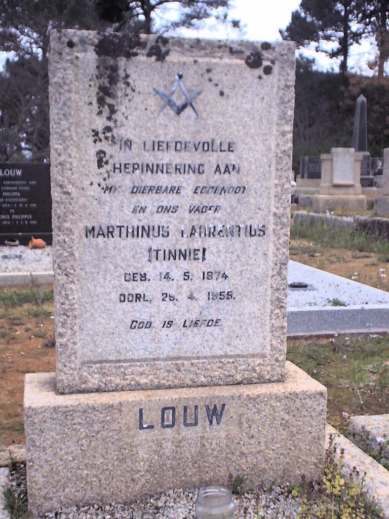 LOUW Marthinus Laurentius 1874-1955