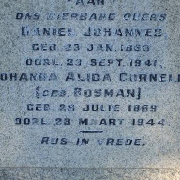 LOUW Daniel Johannes 1863-1941 &amp; Johanna Alida Cornelia BOSMAN 1869-1944_2