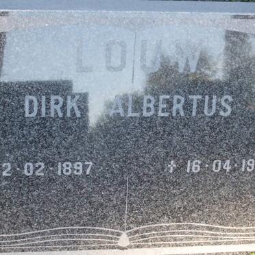 LOUW Dirk Albertus 1897-1962 &amp; Albertus Catharina 1908-1993_2
