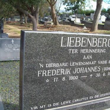 LIEBENBERG Frederik Johannes 1900-1977