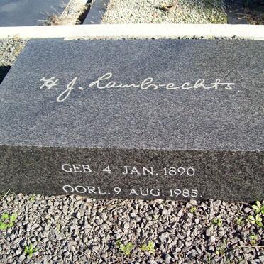 LAMBRECHTS H.J. 1890-1985