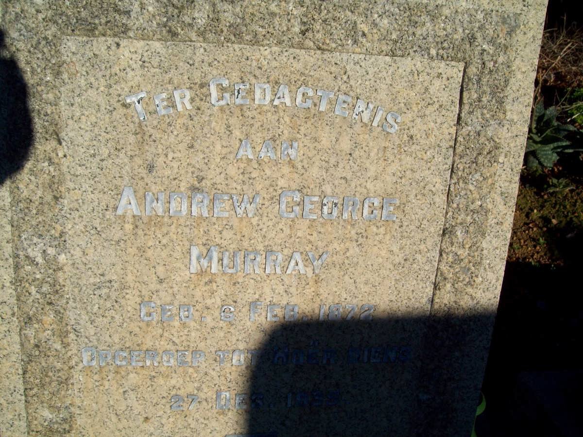 MURRAY Andrew George 1872-1935