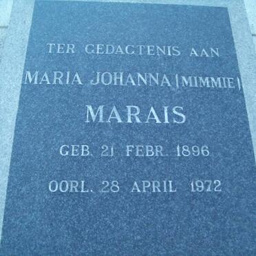 MARAIS Maria Johanna 1896-1972