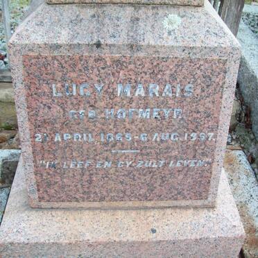 MARAIS Lucy nee HOFMEYR 1869-19?7