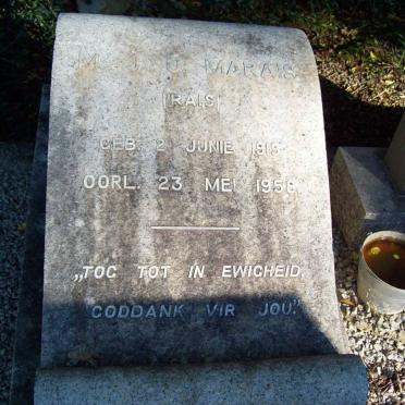 MARAIS M.J.O. 1919-1958