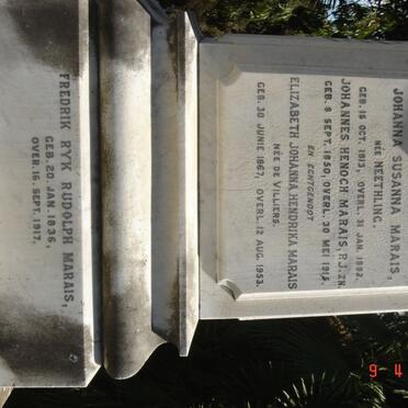 MARAIS Petrus Johannes 1802-1865 &amp; Johanna Susanna NEETHLING 1813-1892 :: and family