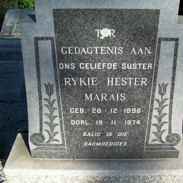 MARAIS Rykie Hester 1896-1974