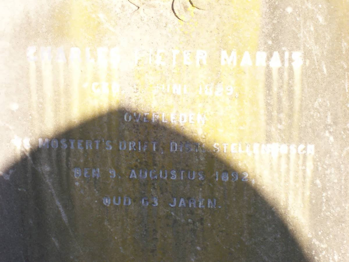 MARAIS Charles Pieter 1829-1892