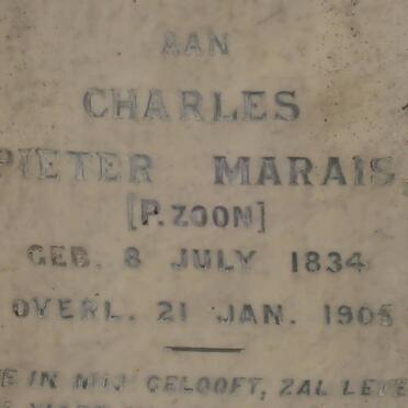 MARAIS Charles Pieter 1834-1905 &amp; Maria Johanna NEETHLING -1919