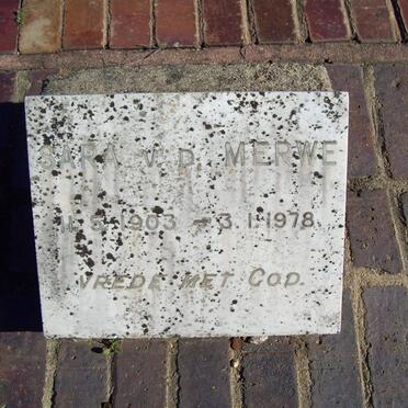 MERWE Sara, v.d. 1903-1978