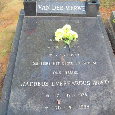 MERWE Jacobus Everhardus, van der 1928-1995 &amp; ?.... ZAAYMAN 1933-1989