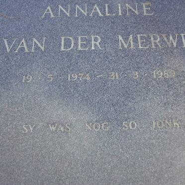 MERWE Annaline, van der 1974-1989