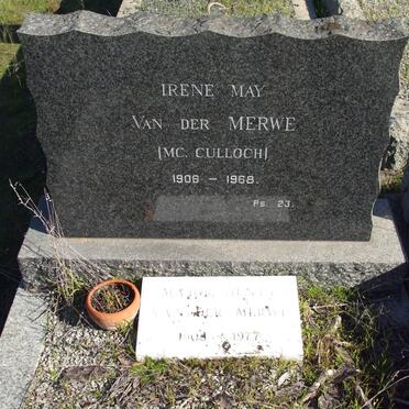 MERWE Major Henty, van der 1908-1977 &amp; Irene May CULLOCH 1906-1968_1