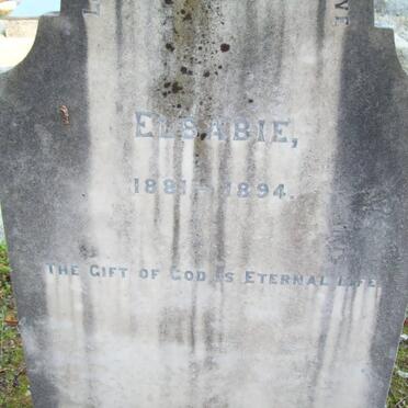 MERWE Elsabie, van der 1881-1894