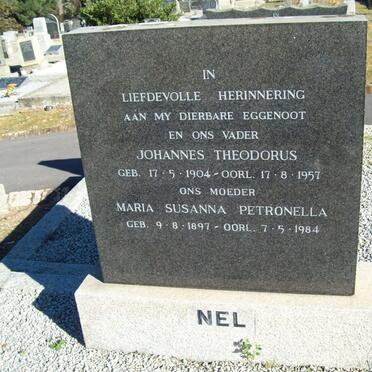 NEL Johannes Theodorus 1904-1957 &amp; Maria Susanna Petronella 1897-1984