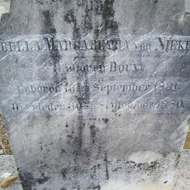 NIEKERK Sibella Margaretha, van nee ROUX 1831-1880