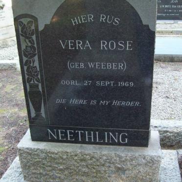 NEETHLING Vera Rose nee WEEBER -1969