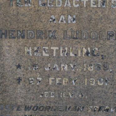 NEETHLING Hendrik Ludolph 1869-1901