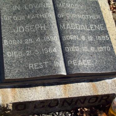 O'CONNOR Joseph 1890-1984 &amp; Magdalene 1895-1970