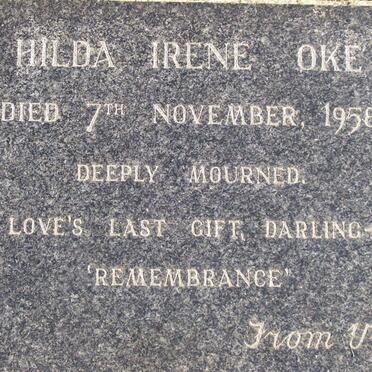 OKE Hilda Irene -1958