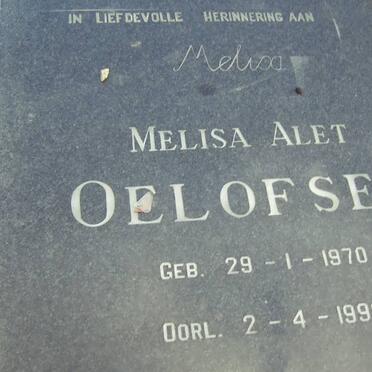 OELOFSEN Melisa Alet 1970-1990