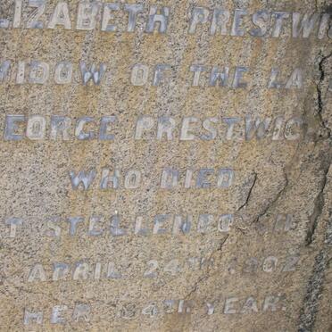 PRESTWIC Elizabeth -1902
