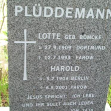 PLüDDEMANN Harold 1909-2001 &amp; Lotte BöMCKE 1909-1993