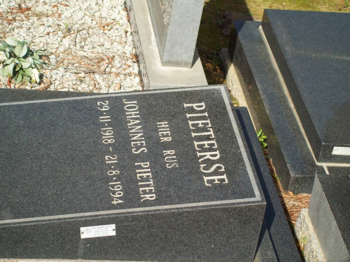 PIETERSE Johannes Pieter 1918-1994