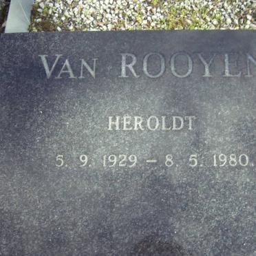 ROOYEN Heroldt, van 1929-1980