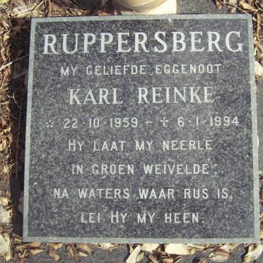 RUPPERSBERG Karl Reinke 1959-1994