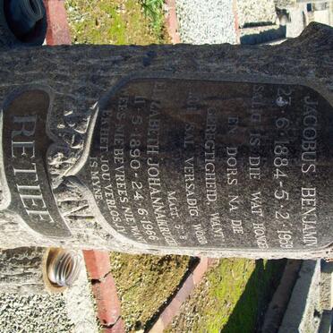 RETIEF Jacobus Benjamin 1884-1959 &amp; Elizabeth Johanna KRUGER 1890-1966_2