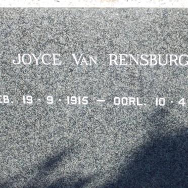 RENSBURG Joyce, van 1915-1967
