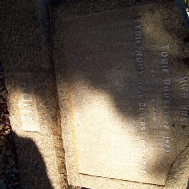 ROUX Tobie 1872-1923 &amp; Lenie BEYERS 1867-1938