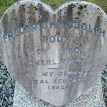 ROUX Frederick Ludolph 1880-1923