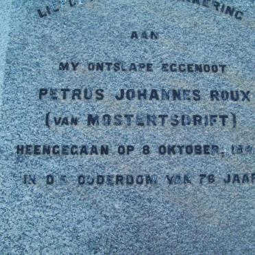 ROUX Petrus Johannes -1944