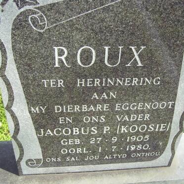 ROUX Jacobus P. 1905-1980