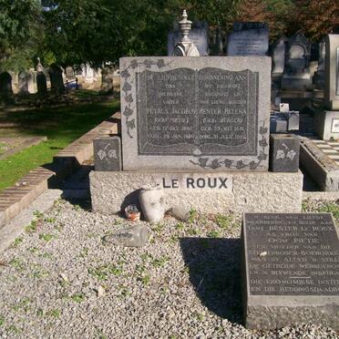 ROUX Petrus Jacobus, le 1882-1980 &amp; Hester Helena BURGER 1881-1957