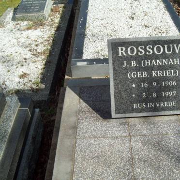 ROSSOUW J.B. gebore KRIEL 1906-1997