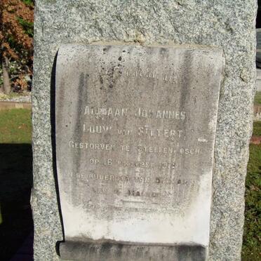 SITTERT Adriaan Johannes Louw -1918